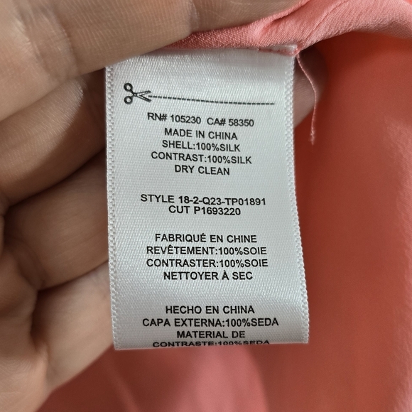 NWT Equipment Huntley with Exterior Seaming Silk Blouse Shirt - Picture 7 of 10